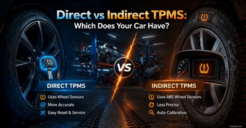 Прямая и непрямая TPMS:как идентифицировать систему в вашем автомобиле