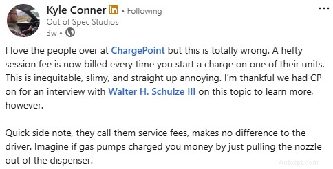ChargePoint вводит стандартизированную плату за сеанс – влияние на пользователей и сетевых партнеров 