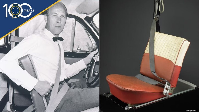 Главные автомобильные инновации:1960-е годы 3-точечный ремень безопасности – прорыв в области безопасности 